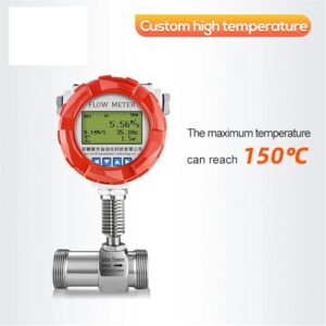 DN25 40 Water Flow Meter Turbine Flow Meter 1 inch Liqiud Oil Fuel Flowmeter LCD Display RS485 4-20mA(DN40)