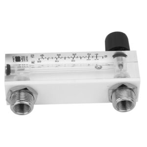 Panel Type Flowmeter, Material, Adjustable Rate for Gas Medium Measurement, Transparent Acrylic Body, LZM, 6T 2, 20LPM or 4, 40SCFH Gas Meter