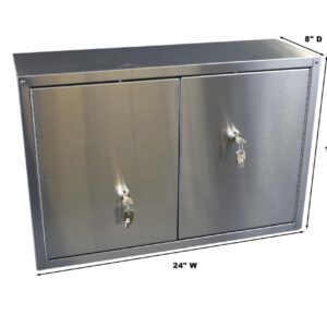 Omnimed Jr Vault Twin Door Narcotics Cabinet (24" W X 16" H X 8" D)