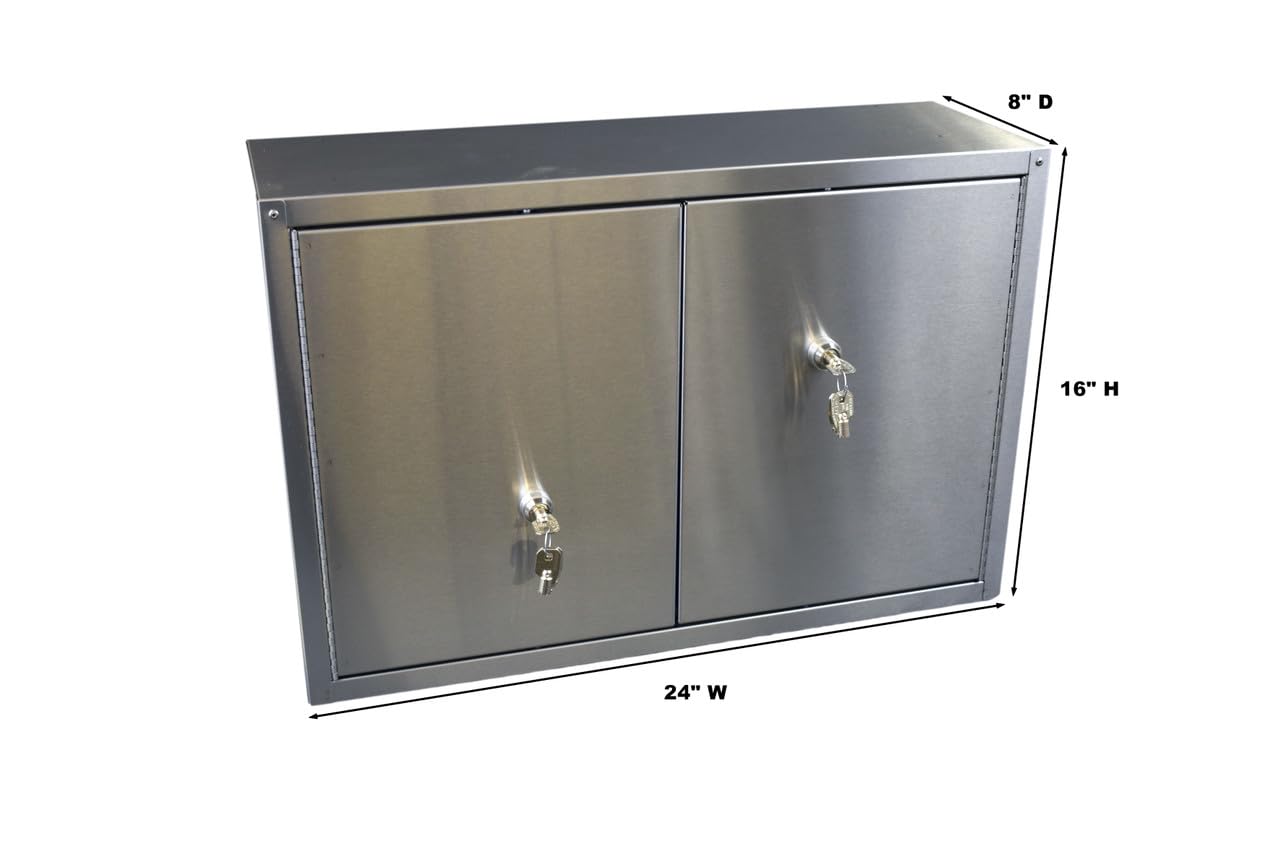 Omnimed Jr Vault Twin Door Narcotics Cabinet (24" W X 16" H X 8" D)