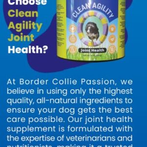 Clean Agility Joint Health for Dogs - The Most Effective Hip and Joint Supplement Available - Formulated with Veterinarians, Glucosamine, Chondrointin, MSM, Turmeric (Soft Chew)