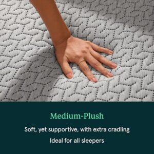 Tuft & Needle Mint Medium Plush King Size Adaptive Foam Mattress in a Box, Cooling Pressure Relief, Contouring Support, 100 Night Trial, Fiberglass Free, CertiPUR-US, 10-Year Limited Warranty