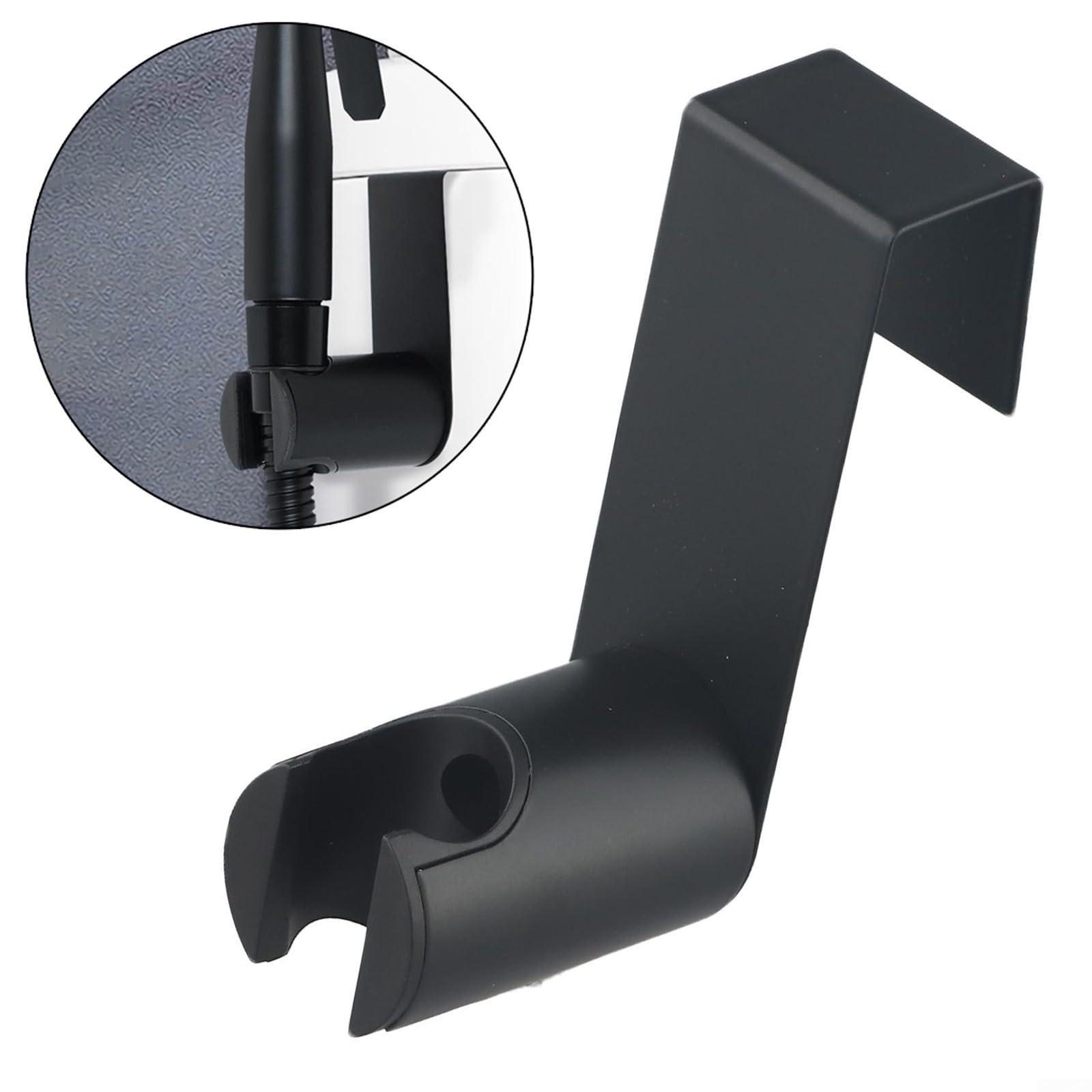 Stainless Steel Bidet Sprayer Holder, Toilet Bidet Shower Wand Holder, Handheld Bidet Sprayer Hanger Hook For Toilet Tank Black