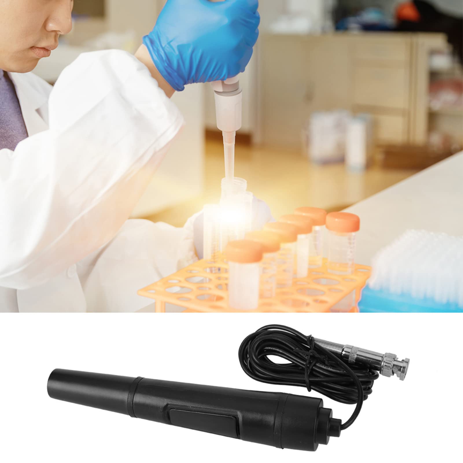 Electrode Probe, sturdy Cable, High Sensitivity, Fast Measuring Liquids, Accurate Value Detection, Easy Calibration, and Portable, 300cm Cable Length