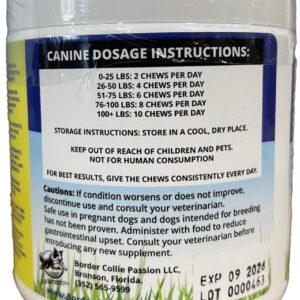 Clean Agility Joint Health for Dogs - The Most Effective Hip and Joint Supplement Available - Formulated with Veterinarians, Glucosamine, Chondrointin, MSM, Turmeric (Soft Chew)