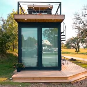 EMONIA 20ft x 10ft 3 Room Prefab Container House Luxury Tiny Homes to Live in for Adults Mini Mobile Modular Guest Homes kit