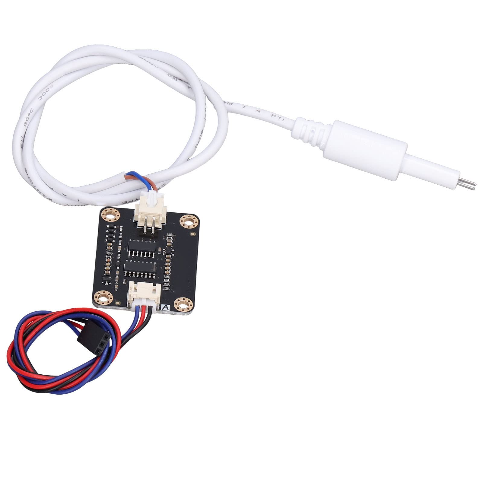 Mavaol Water Conductivity Sensor Module with Waterproof Probe for Hydroponics, 0-2.3V Analog Output, PCB Water Quality Monitoring