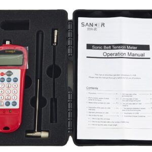 QIUSUO Precision Instrument for Measuring Belt Tension Sonic Tension Meter with Frequency Range 10Hz to 5000Hz and Tension Range 0.01 to 99900N Data Storage Function