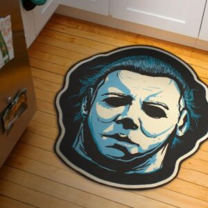 Creepy Co. Halloween Michael Myers MASK Accent Rug 37x33 Horror Movie Slasher Carpenter