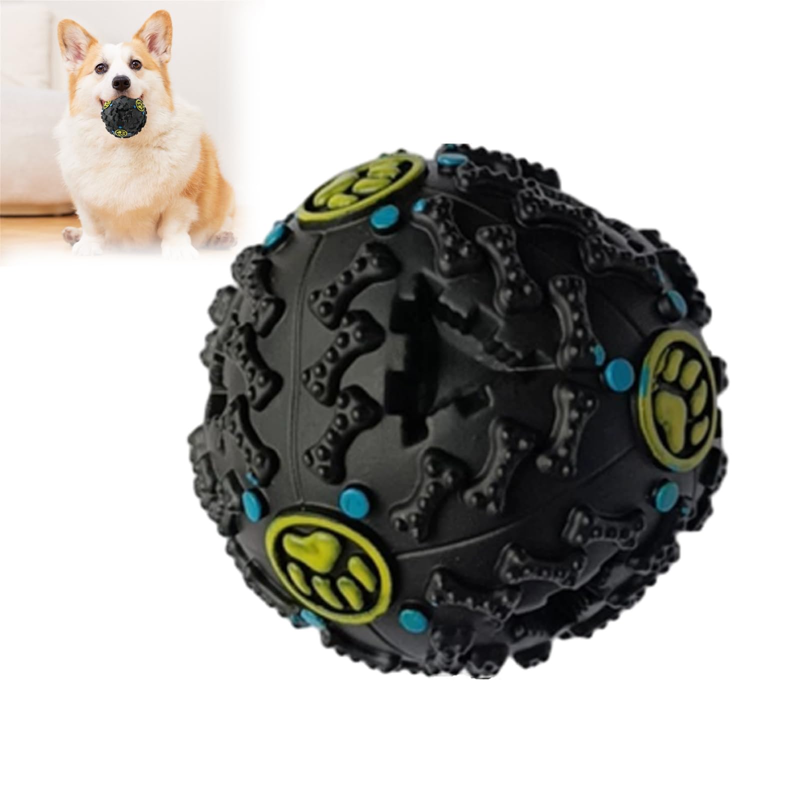 uojpt Pawcia Giggle Sound Dog Ball, Giggle Ball for Dogs, Pawcia Giggle Ball, Pawcia Ball, Pawcia Dog Ball, Pawcia Giggle Dog Ball, Dog Treat Balls, Indestructible Dog Toy Ball