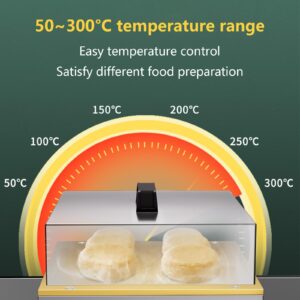 Commercial Souffle Machine, 1500W Electric Souffle Pastry Machine, Temperature Range 50~300°C, With Non-Stick Copper Heating Plate, Cake Baker Equipment, For Restaurants, Bakeries