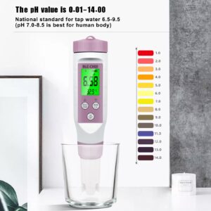 Viprh 7 in 1 PH EC Conductivity TDS Salinity ORP SG BT Meter Tester Measures