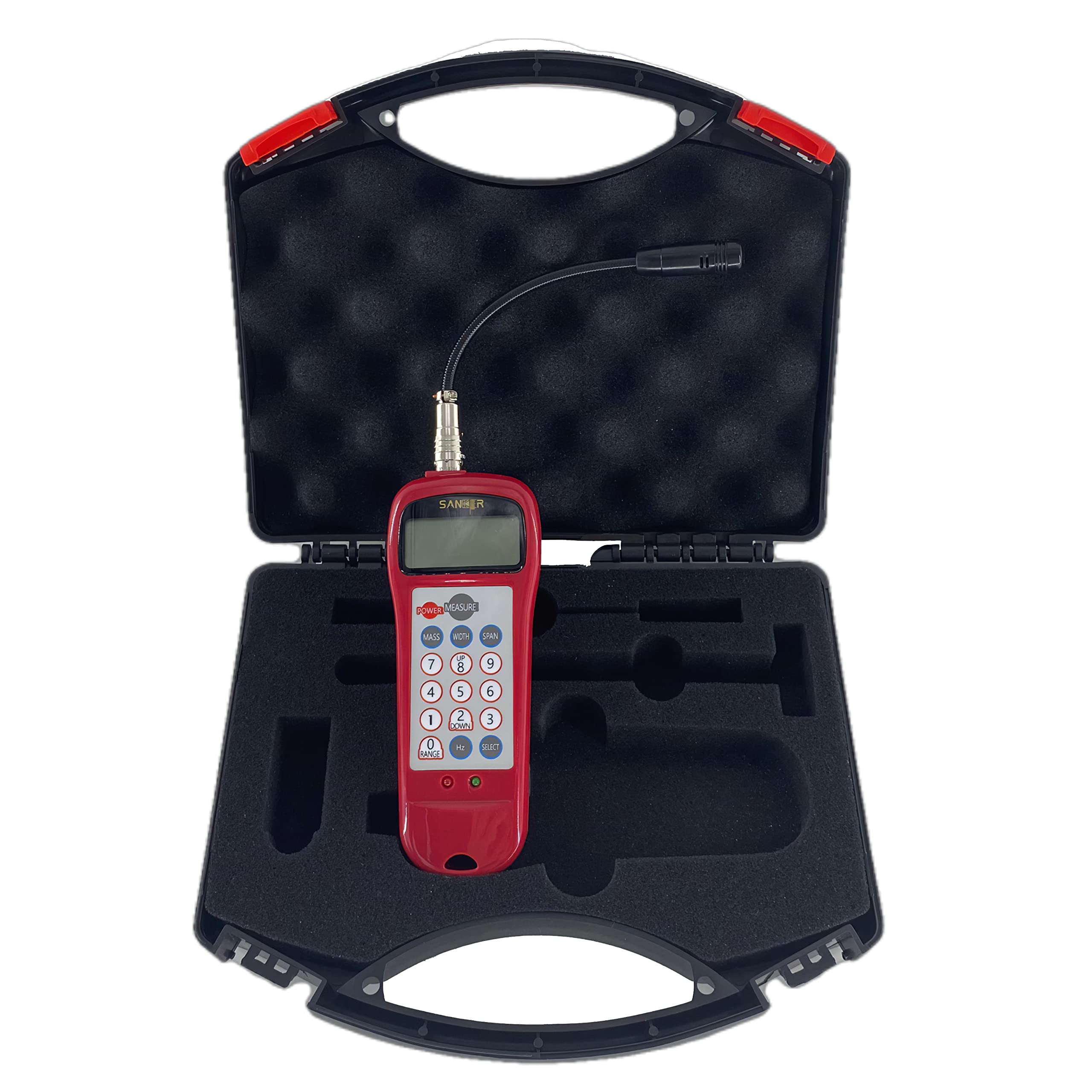 QIUSUO Sonic Belt Tensioner Tension Meter for Belt with Frequency Range 10Hz to 5000Hz and Tension Range 0.01 to 99900N Data Storage Function Automatic Sensitivity Calibration