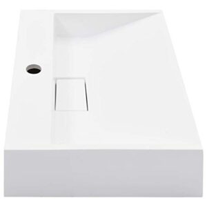 Wash Basin 19.7"x15"x5.1" Mineral Cast/Marble Cast White,Mineral Cast Vessel Sink: Chic and Timeless for Bathrooms and More Bath Fixtures，Bathroom Sinks