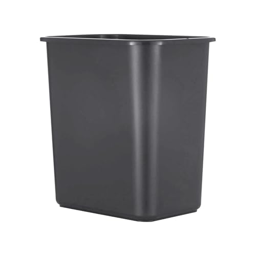 KELINFONG Bathroom Trash Can,2.5 Gallons Black Plastic Trashcans for Kitchens,Narrow Spaces Trash Bin Garbage Bin Waste Basket,Fits Under Desk Bedroom,Dorm,Outdoor,Office,Living Room,Bathroom,Kitchen