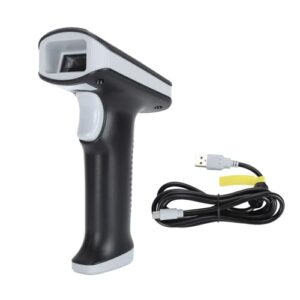 Barcode Scanner, 3 Modes UHF Handheld Reader Long Battery Life High Accuracy Long Distance for Warehouse for Supermarket for Store