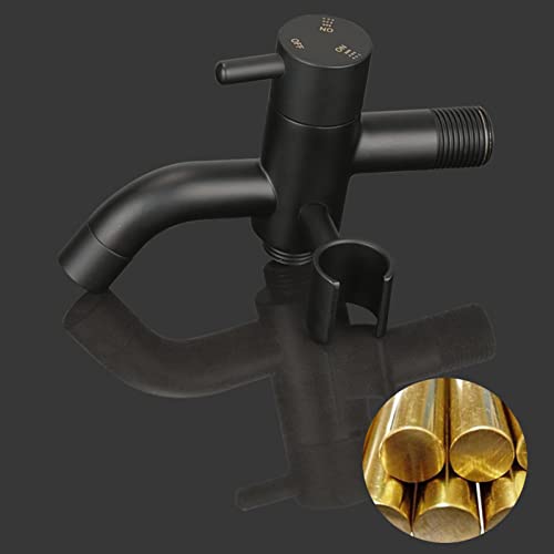 ZLOCYIVHE Bidet Handheld Water Sprayer Bidet Shower for Toilet Cloth Diaper Sprayer Black Brass Faucet Cold Water with Hose Toilet Bidet Sprayer Set