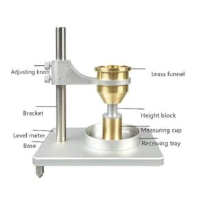 Flow Ability Tester, Hall Flow Meter with 2.5&5 MM Funnel, Powder Bulk Density Meter, 60° Funnel Angle&25mm Height Block, for Testing Flow Rate and Bulk Density Of Metallic and Non-Metallic Powders