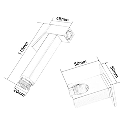 ZLOCYIVHE Cloth Diaper Sprayer Kit Bidet Attachment for Toilet Handheld Hand Shower for Toilet Set with Hose Brass No Drilling Cold Water Toilet Handheld Bidet Sprayer