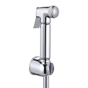 zlocyivhe bidet handheld water sprayer bidet shower attachment cloth diaper toilet sprayer kit with hose cold water brass chrome toilet bidet sprayer set