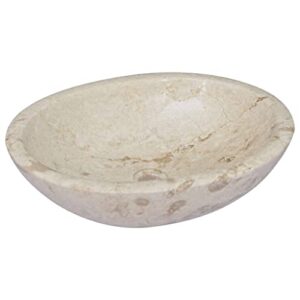 Sink Cream 20.9"x15.7"x5.9" Marble,Modern Marble Bathroom Sink: A Durable and Stylish Addition to Your Home Bath Fixtures，Bathroom Sinks