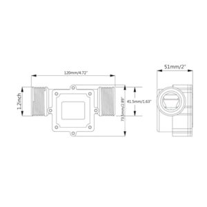 Flow Meter DN32 Water Flow Flowmeter 2-120L/min Fluidmeter Water Flowmeter High Stability and Convenient Operation, 262153426