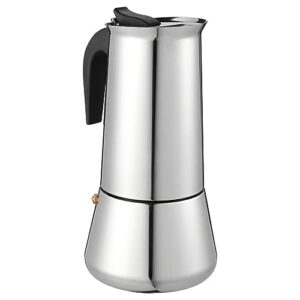 secfou 1pc stainless steel pot espresso roast ground coffee juice container whistling teapots italian coffee maker stove top teapots coffee maker pot tea stovetop espresso coffee pot