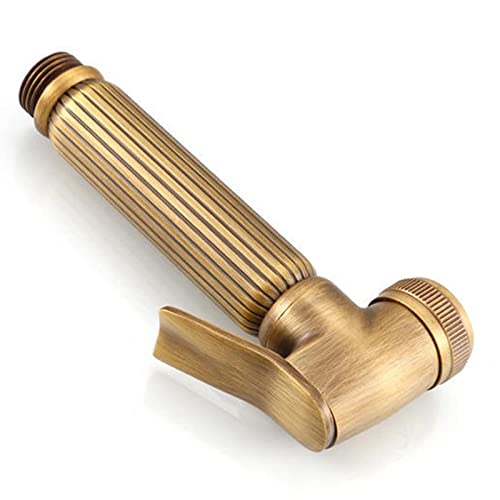 ZLOCYIVHE Handheld Bidet Sprayer for Toilet Cloth Diaper Sprayer Kit Bidet Shower Attachment Brass with Hose Antique Brass Toilet Handheld Bidet Sprayer