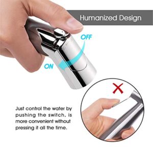 ZLOCYIVHE Handheld Bidet Sprayer for Toilet, Spray Attachment with Hose for Feminine Wash, Baby Cloth Diaper Washer, Cleaner and Shower Sprayer for Pet, Bathroom Or Toilet,B Set(A Set)