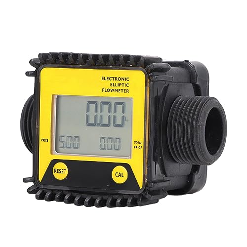 Flow Control Meter Digital Fuel Flow Meter, Convenient Operation Flow Controller for Used in Petroleum,Food, Etc. (Color : Yellow, Size : 1)