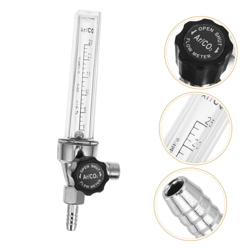 OUNONA Barometer Flowmeter Tube Flowmeter Argon Air Flow Meter Argon Flowmeter Argon Gas Flow Meter Measurement Flowmeter Regulator Carbon Dioxide Flowmeter Plastic Transparent