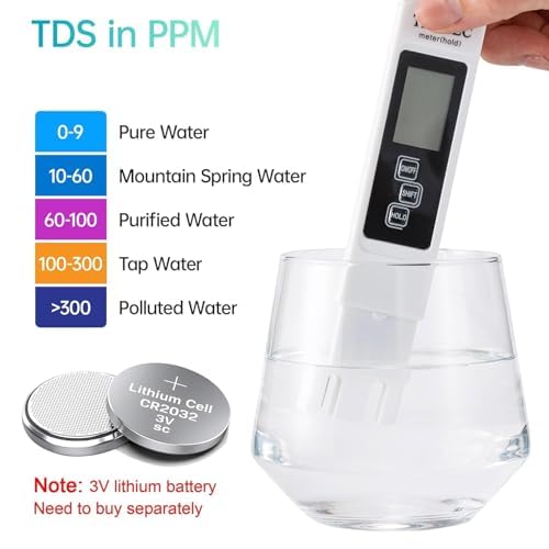 21-in-1 Water Testing Kits for Drinking Water, Well Water Testing Kit, pH Test Strips, Suitable for Tap Water, Ponds, Swimming Pools, Household Drinking Water