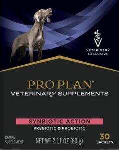 forti- flora pro synbiotic action canine probiotic supplement 1 box (30 sachets)