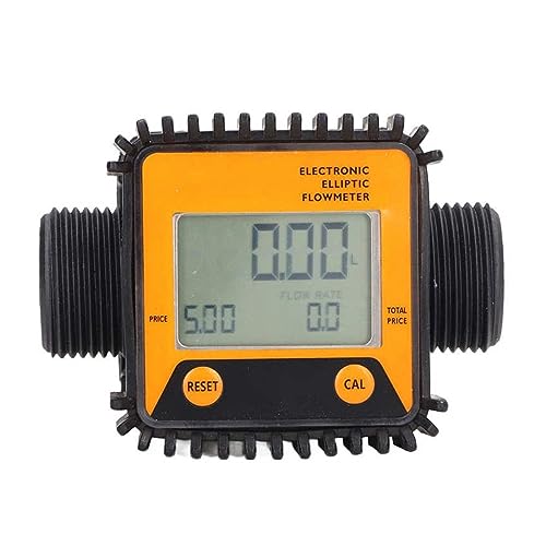 Flow Control Meter Digital Fuel Flow Meter, Convenient Operation Flow Controller for Used in Petroleum,Food, Etc. (Color : Yellow, Size : 1)