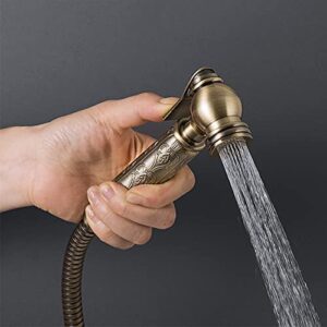 ZLOCYIVHE Bidet Handheld Water Sprayer Bidet Shower Head for Toilet Cloth Diaper Sprayer Kit with Hose Brass Cold Water Toilet Bidet Sprayer Wall Mount