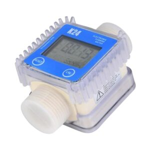 Flow Meter K24 Digital LCD Fuel Flow Tester Meter for Water Sea Liquid Flow Meter Measuring Tools Drop Shipping High Stability and Convenient Operation