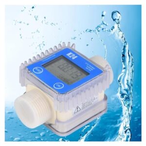 Flow Meter K24 Digital LCD Fuel Flow Tester Meter for Water Sea Liquid Flow Meter Measuring Tools Drop Shipping High Stability and Convenient Operation