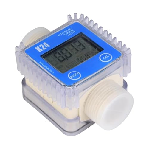 Flow Meter K24 Digital LCD Fuel Flow Tester Meter for Water Sea Liquid Flow Meter Measuring Tools Drop Shipping High Stability and Convenient Operation