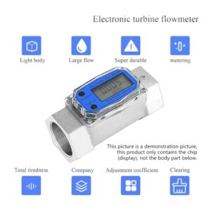 Flow Meter Flow Meter Meter Display Chip Electronic Digital Flowmeter Liquid Water Meter Fuel Meter Gas Die Sel Fuel High Stability and Convenient Operation