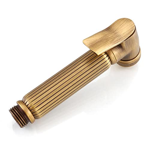 ZLOCYIVHE Handheld Bidet Sprayer for Toilet Cloth Diaper Sprayer Kit Bidet Shower Attachment Brass with Hose Antique Brass Toilet Handheld Bidet Sprayer