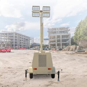 Manual/Pneumatic/Hydraulic Lifting Light Tower Led Compact Mobile Light Tower