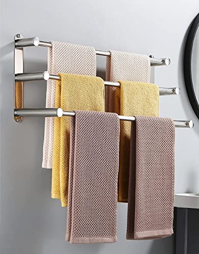 Towel Racks, Towel Rack for Bathroom Towel Rack Towel Rack for Bathroom 3 Tier Bath Towel Rack Stainless Steel Wall Mounted Towel Rack Towel Rack for Kitchen/60Cm/a