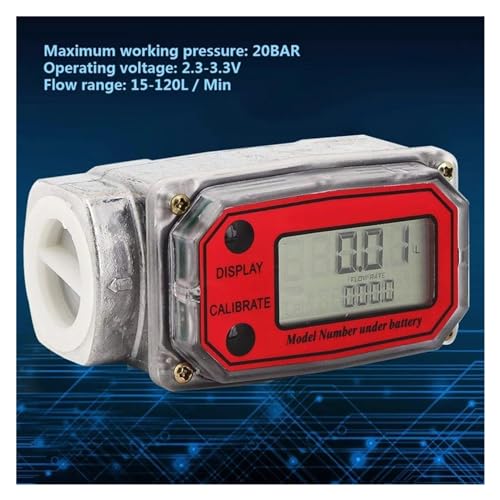 Flow Meter for Flow Meter Meter Digital Flowmeter Flow Meter for Water for Kerosene 1-inch Easy Instal High Stability and Convenient Operation