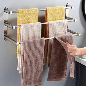 Towel Racks, Towel Rack for Bathroom Towel Rack Towel Rack for Bathroom 3 Tier Bath Towel Rack Stainless Steel Wall Mounted Towel Rack Towel Rack for Kitchen/60Cm/a