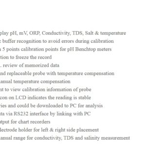 AZ86555 BenchTop WaterQuality Meter Desktop pH/ORP/Cond./TDS/Salinity 5 in 1Printer WaterQuality Tester