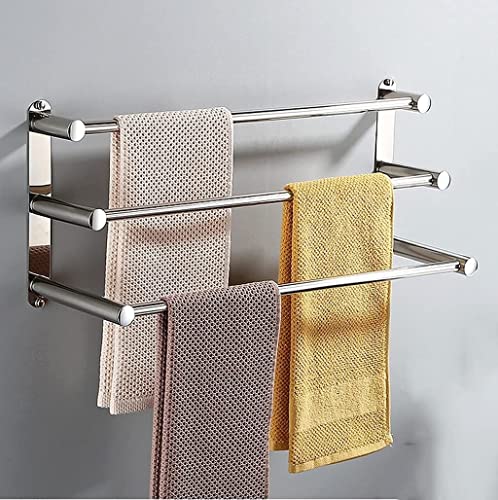 Towel Racks, Towel Rack for Bathroom Towel Rack Towel Rack for Bathroom 3 Tier Bath Towel Rack Stainless Steel Wall Mounted Towel Rack Towel Rack for Kitchen/60Cm/a