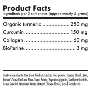 LEGITPET Hemp Hip & Joint Supplement for Dogs 120 Soft Chews and Turmeric Curcumin Hip & Joint Dogs Supplement Anti-Inflammatory Support 120 Chews