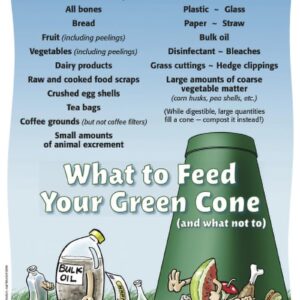 Green Cone Solar Digester Food Waste Composting System for Residential Use