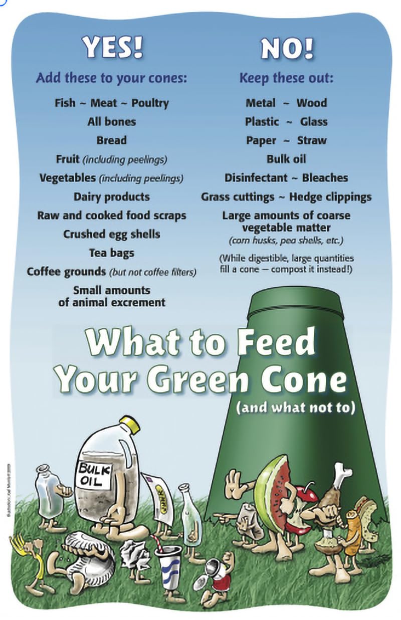 Green Cone Solar Digester Food Waste Composting System for Residential Use