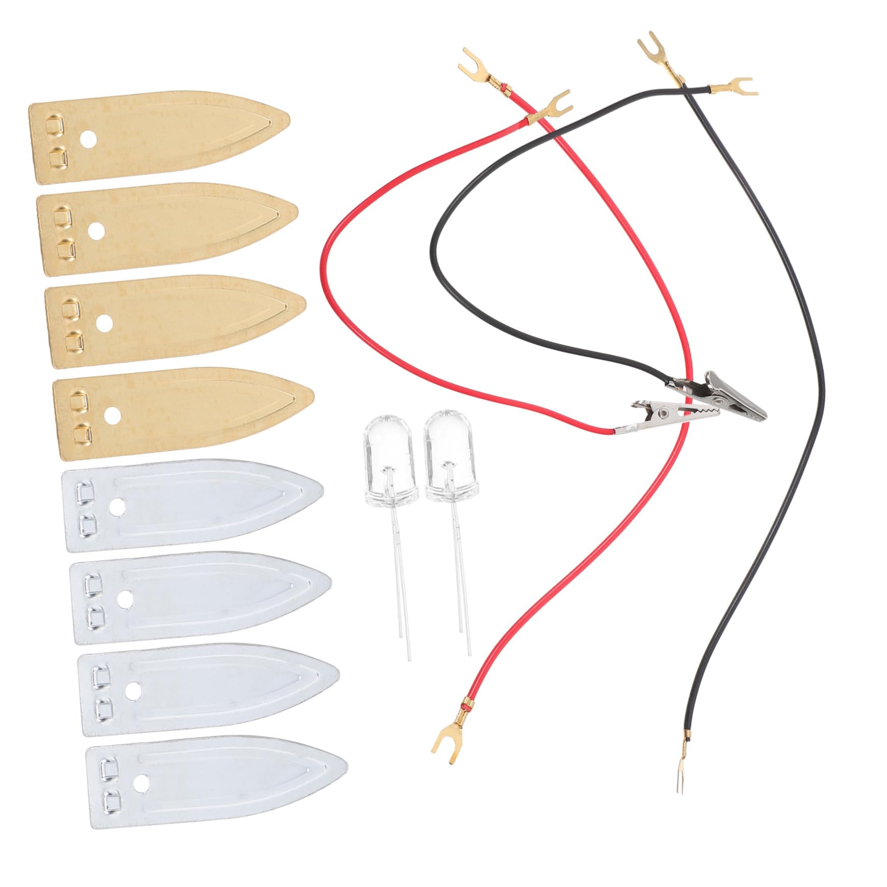 KICHOUSE 1 Set Battery Experiment Kit Fruit Experiment Tools Fruit Battery Experiment Supplies Anode for Zinc Electroplating Electrode Strips Fruit Battery Experiment Anode Copper